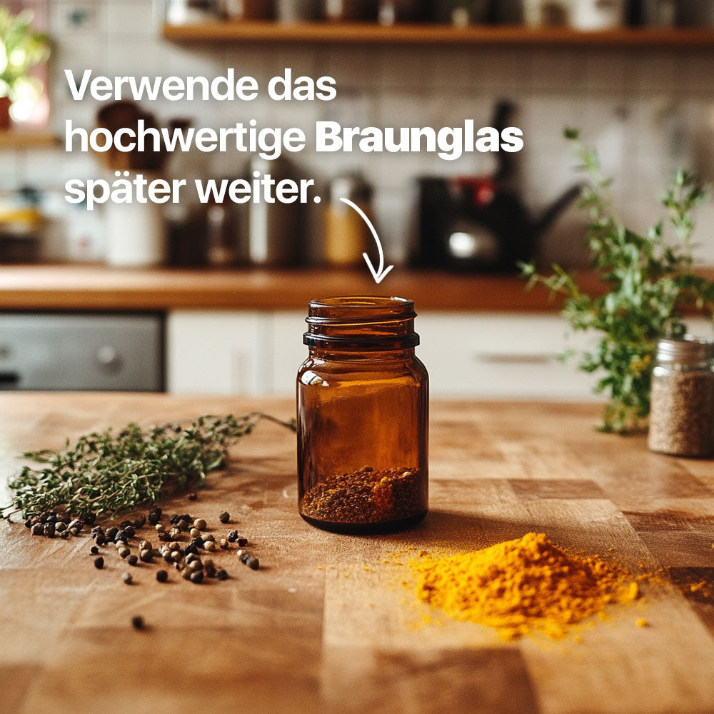 Multivitamin mit Q10, OPC & Querecetin (im Braunglas)