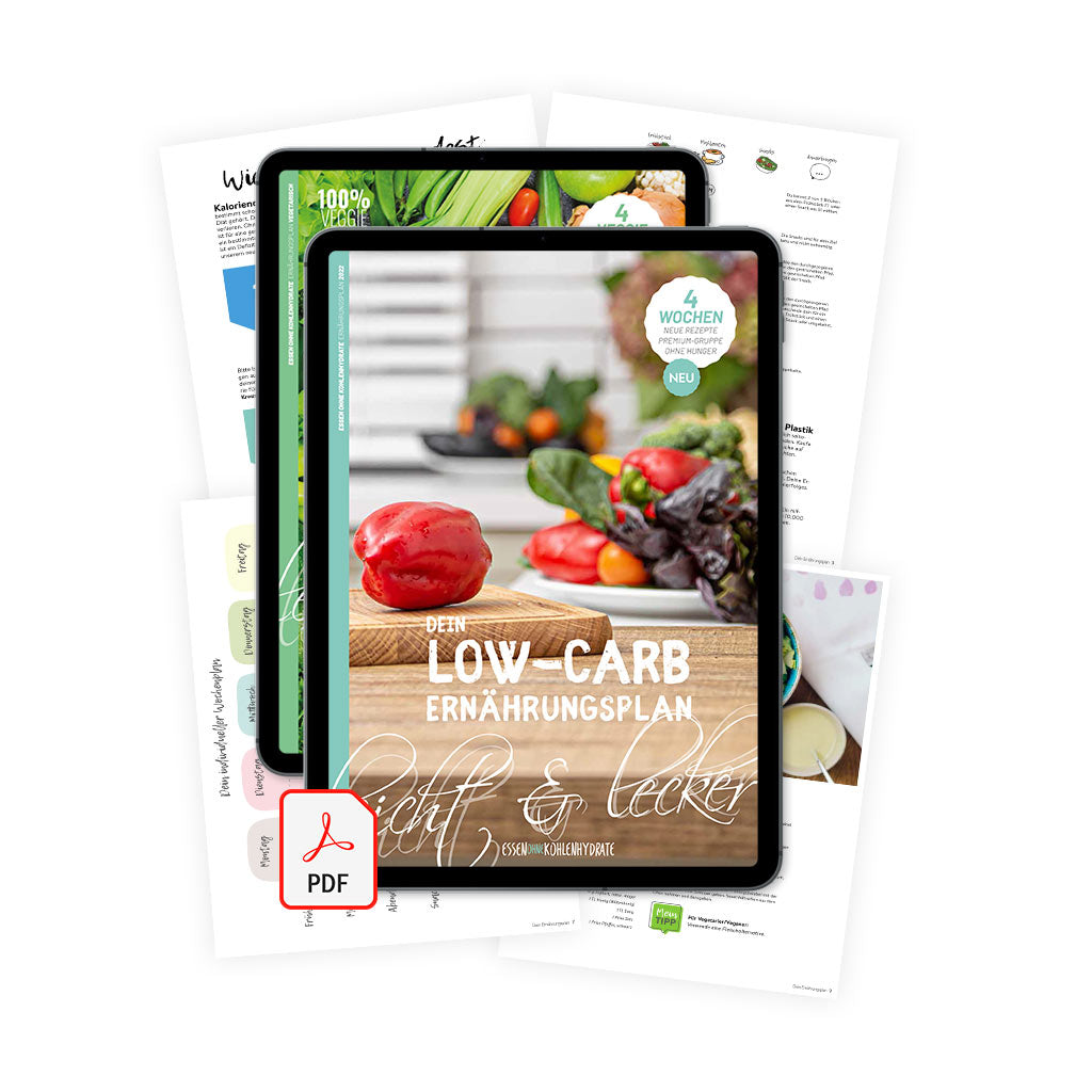 Low-Carb 4-Wochen Ernährungsplan (als Ebook)