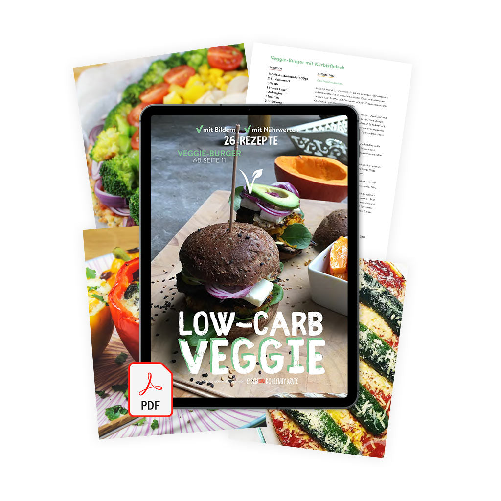 Low-Carb Vegetarisch (Ebook, 26 Rezepte, 55 Seiten)