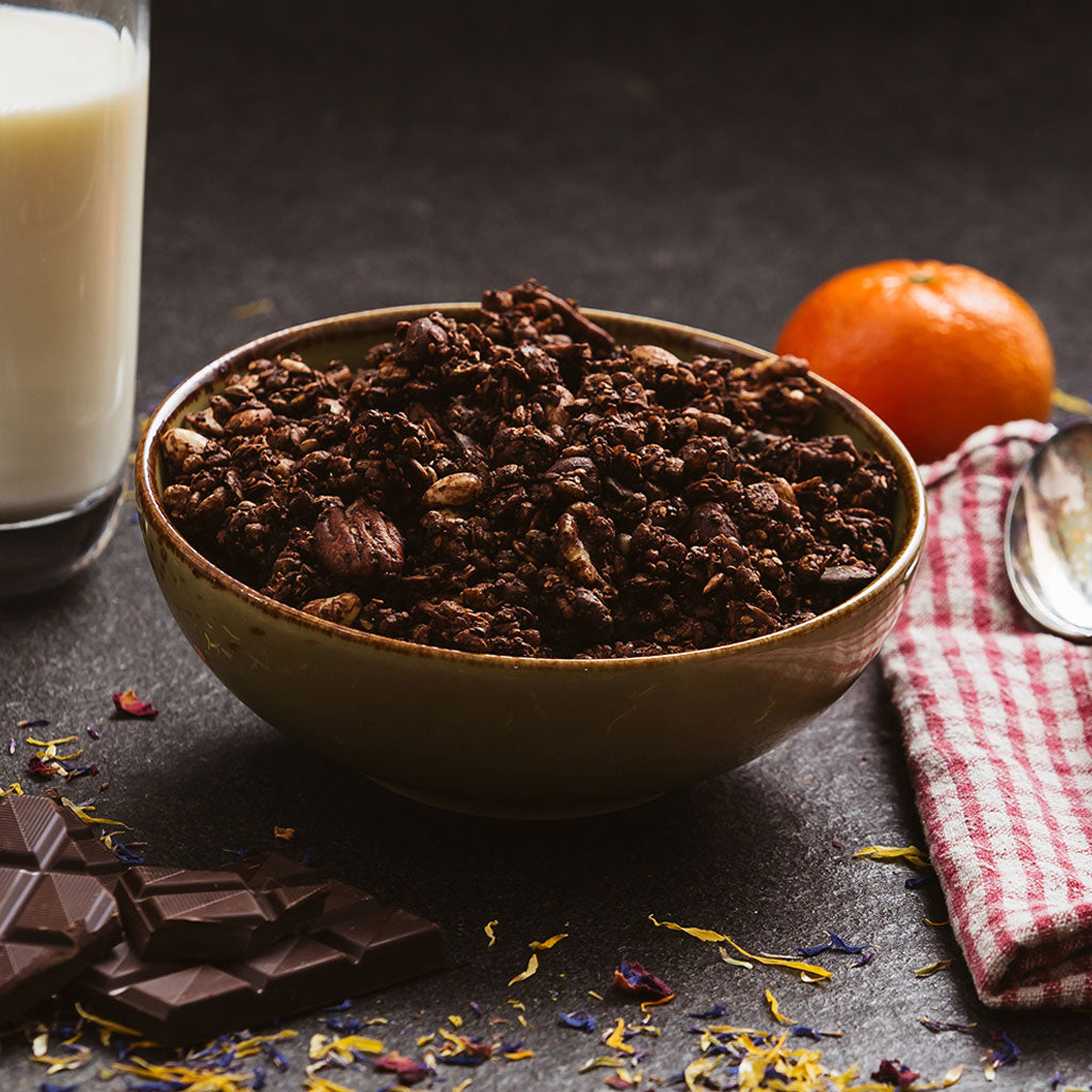 Low-Carb Schoko-Granola (Schoko-Müsli)