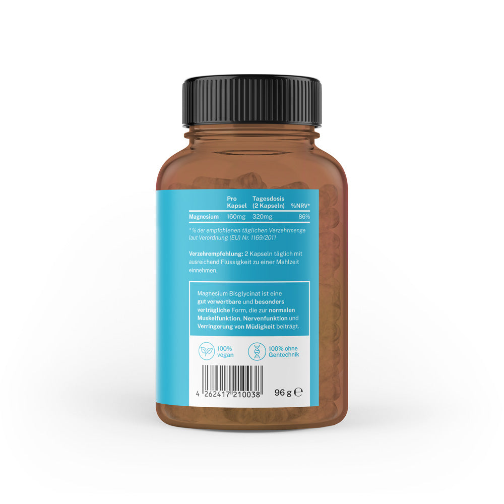 Magnesium Bisglycinat (im Braunglas)