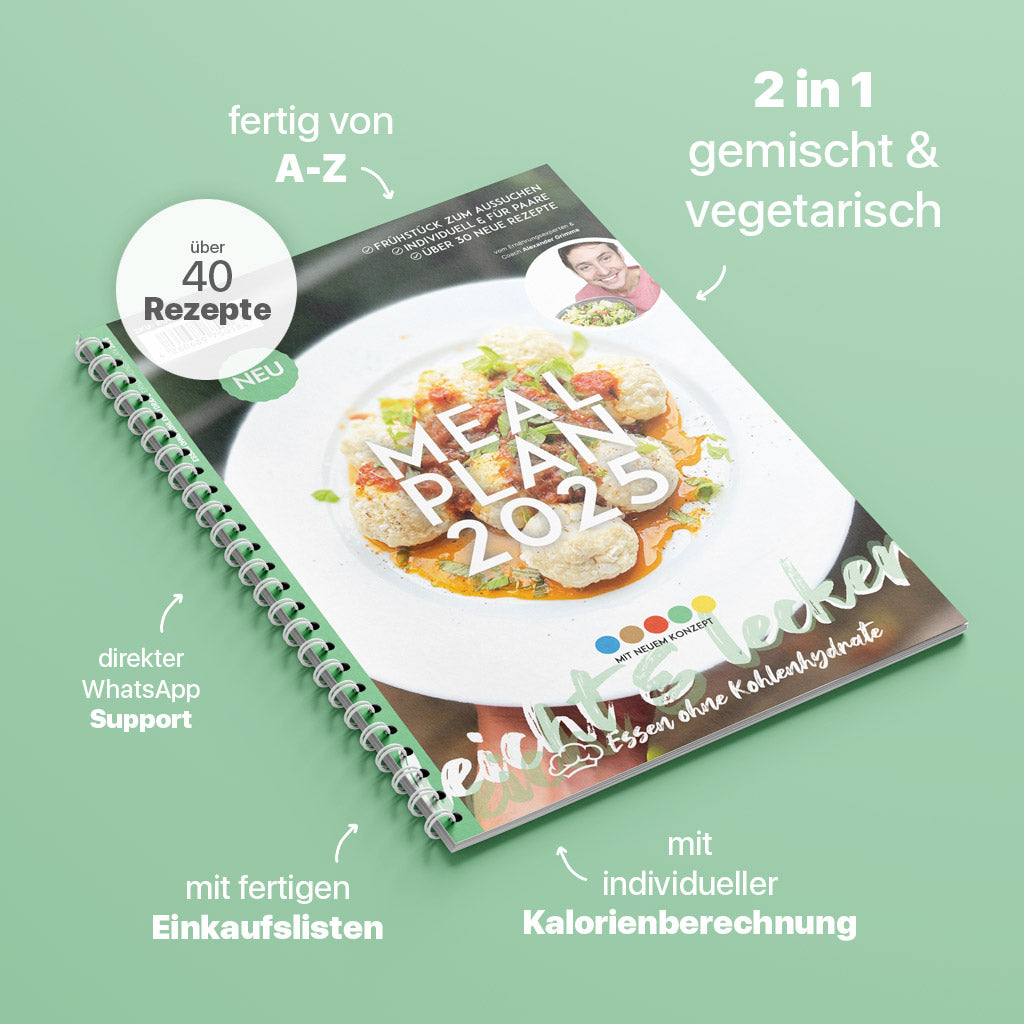 4-Wochen-Ernährungsplan zum Abnehmen 2025 (Low-Carb oder Keto)