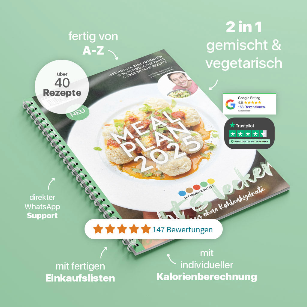 4-Wochen-Ernährungsplan zum Abnehmen 2025 (Low-Carb oder Keto)