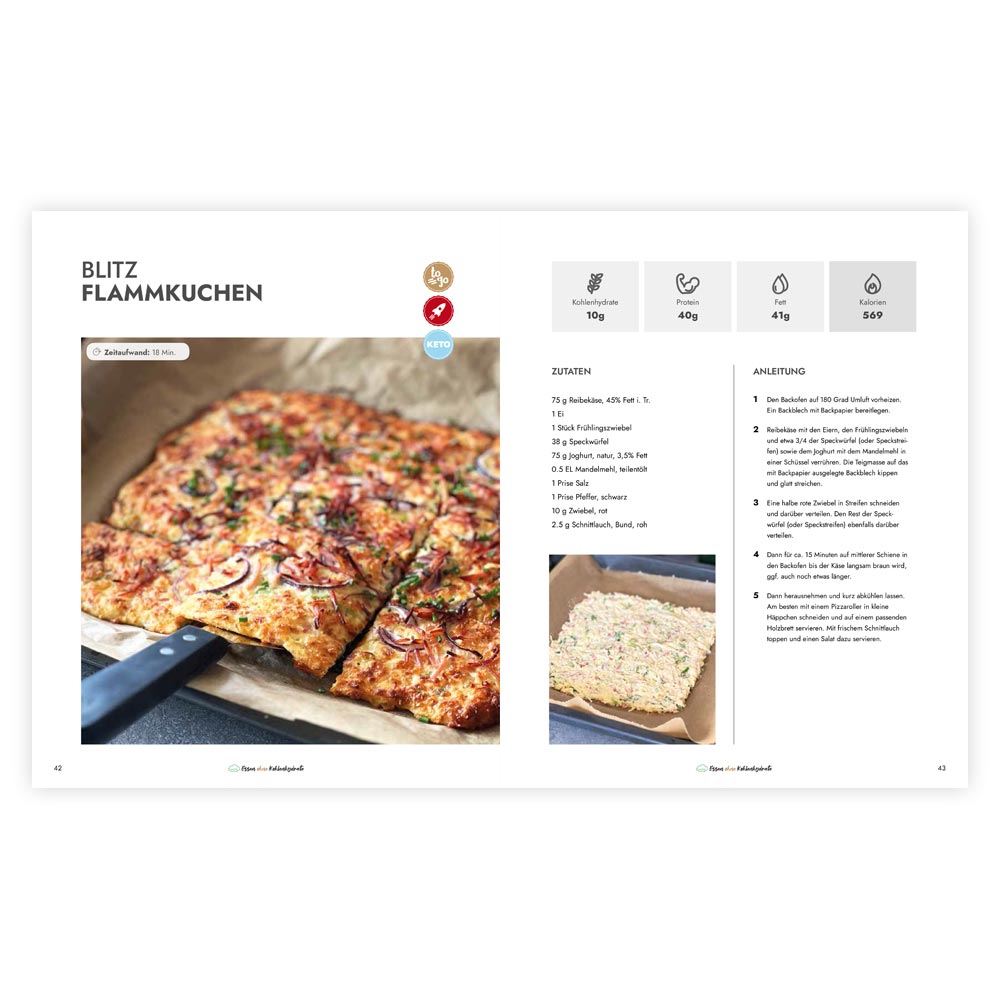 Low-Carb & Keto - 60 Rezepte zum Genießen (60 Rezepte, 132 Seiten)