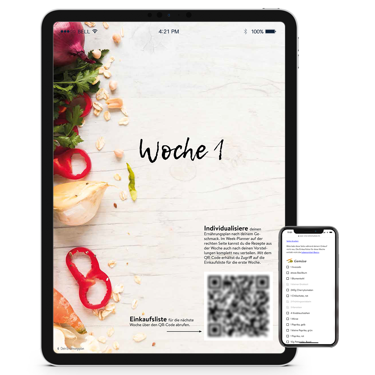 Low-Carb 4-Wochen Ernährungsplan (als Ebook)