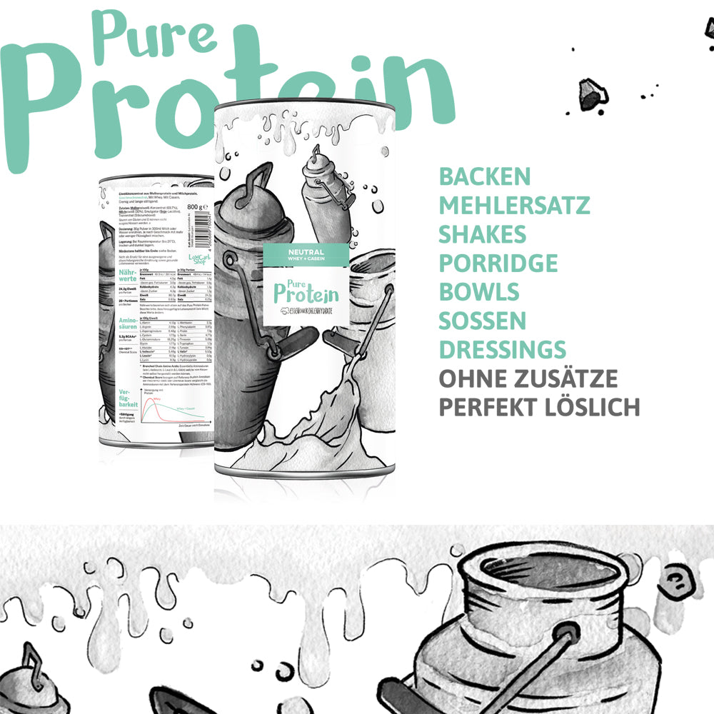 Pure Protein (neutral) - Proteinpulver ohne Zusatzstoffe