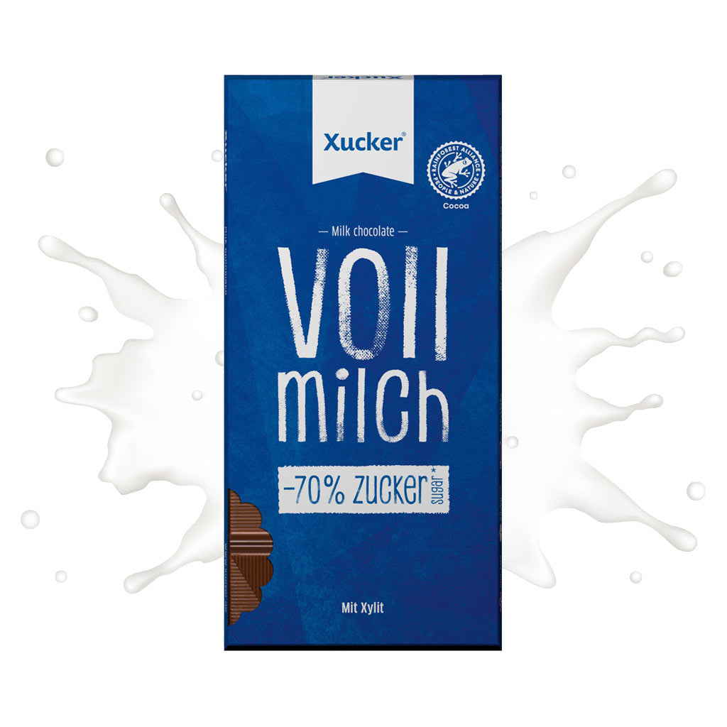 Schokolade mit Xylit (ohne extra Zucker)