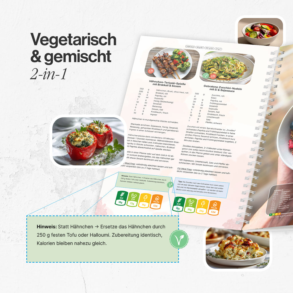 4-Wochen-Ernährungsplan zum Abnehmen 2026 (Low-Carb) + Challenge