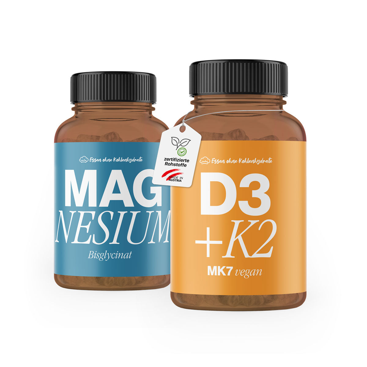 Vitamin D + Magnesium Bundle (im Braunglas)
