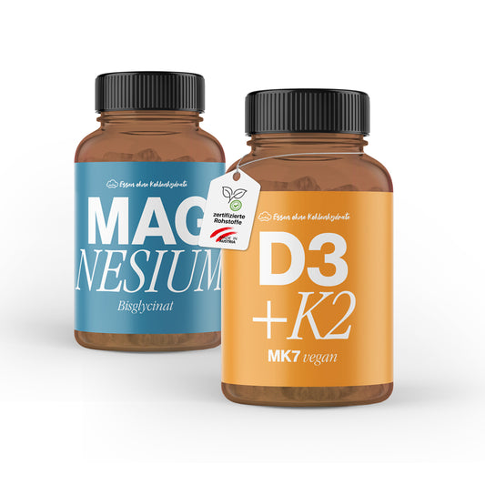 Vitamin D + Magnesium Bundle (2x im Braunglas)