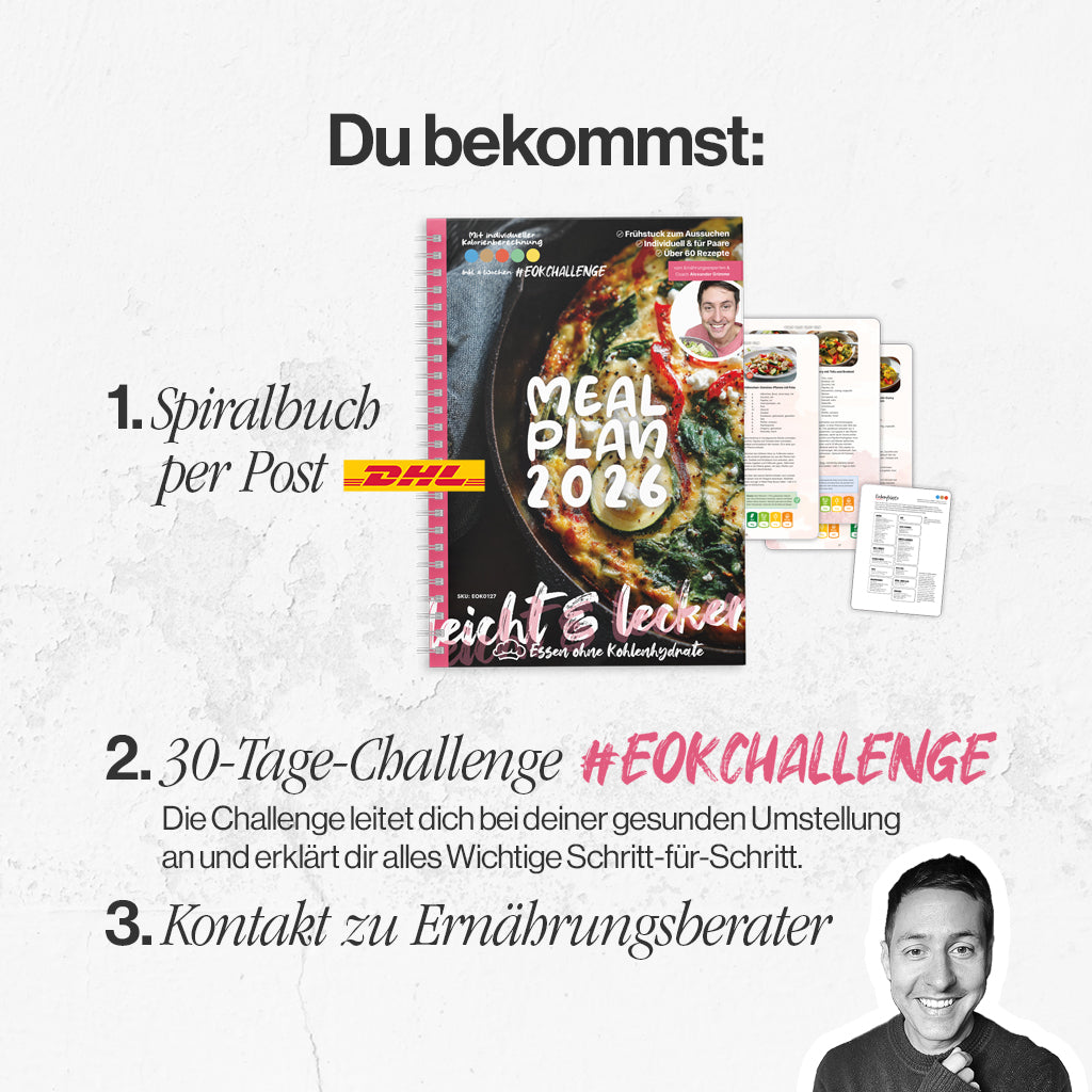 4-Wochen-Ernährungsplan zum Abnehmen 2026 (Low-Carb) + Challenge