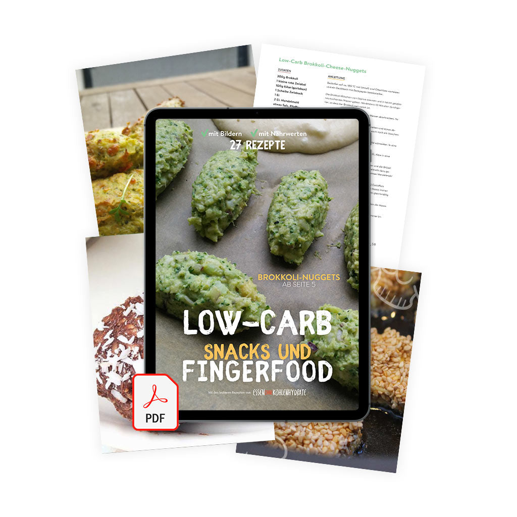 Low-Carb Snacks & Fingerfood (Ebook, 27 Rezepte, 59 Seiten)