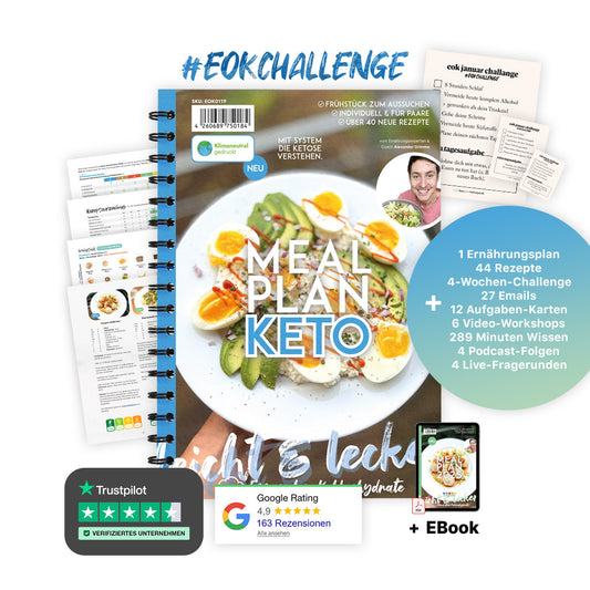 4-Wochen Keto-Challenge mit Ernährungsplan
