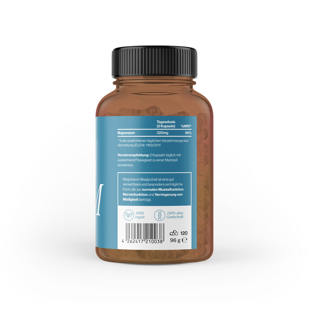 Magnesium Bisglycinat (im Braunglas)