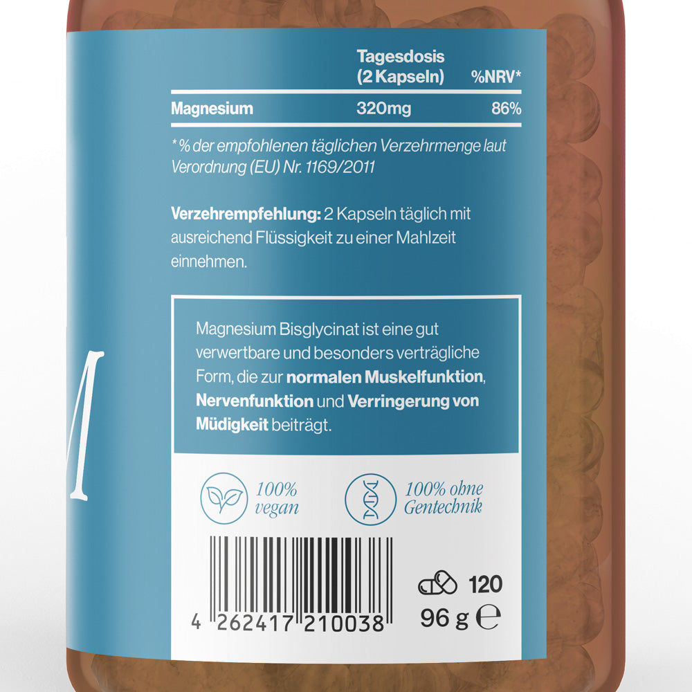Magnesium Bisglycinat (im Braunglas)